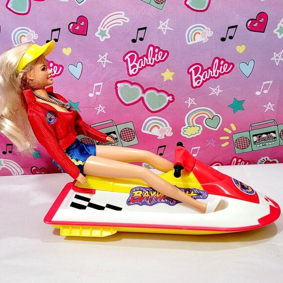 Baywatch Lifeguard Training Play Set CJ Parker Pam Anderson Doll 1997 Jet Ski - Picture 7 of 9